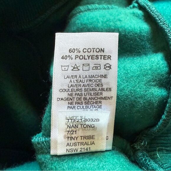 NWOT Tiny Tribe Australia Modern Floral Sweatshirt Baby Girls 6-9 mos Teal Pink - Picture 9 of 9